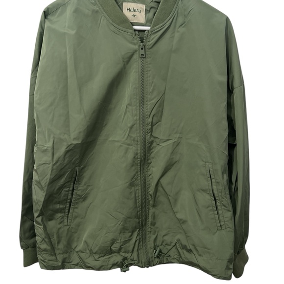 HALARA Light Olive Bomber Jacket - Picture 2 of 7